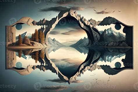 The Distant View, Surreal Landscape With Melancholic Reflections